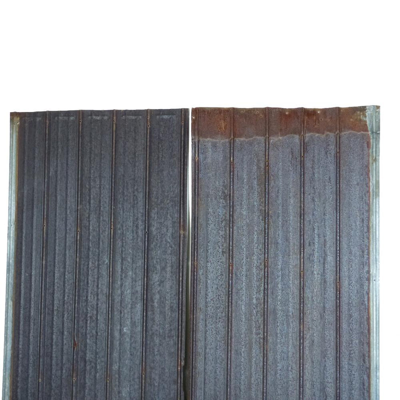 Circa 1900 Corrugated Metal Sheets | Scott Landon Antiques and Interiors.